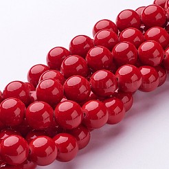 Natural Mashan Jade Round Beads Strands&nbsp;X-G-D263-12mm-XS31