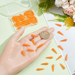 50Pcs PVC Carrot Display Decorations&nbsp;DJEW-SP0001-61