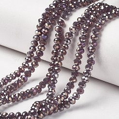 Electroplate Glass Beads Strands&nbsp;EGLA-A034-J6mm-T