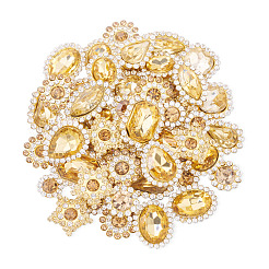 100Pcs Teardrop/Heart/Star Sew on Rhinestones&nbsp;GACR-TA0001-07G