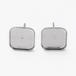 Non-Tarnish 304 Stainless Steel Stud Earring Findings&nbsp;STAS-L253-009A-P