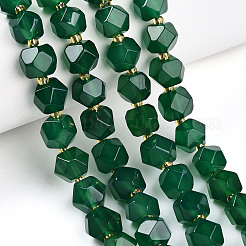 Natural Green Onyx Agate(Dyed & Heated) Beads Strands&nbsp;G-T140-09A