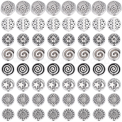 160Pcs 8 Styles Tibetan Style Alloy Beads&nbsp;FIND-PA0001-65B