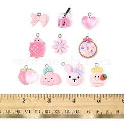 10Pcs 10 Styles Resin Pendants Sets&nbsp;RESI-FS0002-23