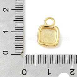 ロック形状ラックメッキ真鍮ペンダントチャーム  鉛フリー＆カドミウムフリー  18KGP本金メッキ  13x9x3mm  穴：3mm&nbsp;KK-S396-59G
