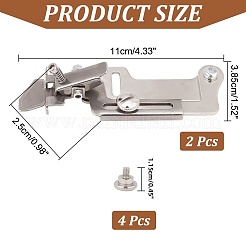 Iron Sewing Machine Presser Foot with Screws&nbsp;FIND-WH0110-601