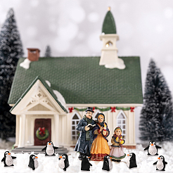 25Pcs Plastic Penguin Display Decorations&nbsp;DJEW-SP0001-19