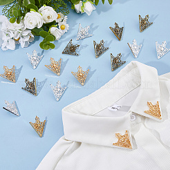 6Pairs 3 Colors Triangle Alloy Lapel Pins&nbsp;JEWB-DC0001-29