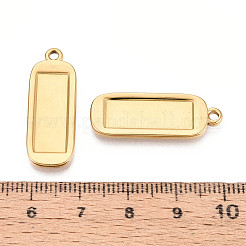 304 Stainless Steel Pendant Cabochon Settings&nbsp;STAS-N108-64G