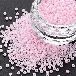 13/0 ガラスシードビーズ  マカロンカラー  丸い穴  ラウンド  パールピンク  13/0  2~2.3x1.5mm  穴：0.8mm  約450 G /袋&nbsp;SEED-T005-14A-A06