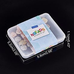 24個3色真鍮製マイクロパヴェクリアキュービックジルコニアチャーム  丸カンのあるハート  ミックスカラー  10x10x1.8mm  穴：3mm  8個/カラー&nbsp;KK-NB0001-41