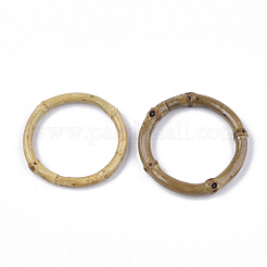 竹リンキングリング  リング  バリーウッド  45~55x6.5~7.5mm  内径：37~44mm&nbsp;X-WOVE-T006-016