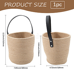 Woven Cotton Storage Baskets&nbsp;AJEW-WH20054-010B
