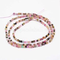 Natural Multicolor Tourmaline Beads Strands&nbsp;G-K182-2mm-16
