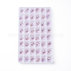 Electroplated Glass Charms&nbsp;EGLA-N006-023