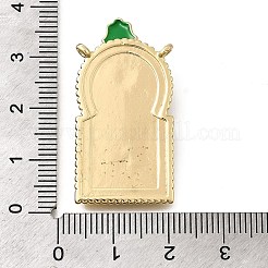 Brass Micro Pave Cubic Zirconia Pendants&nbsp;KK-Z125-29G