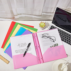 6Pcs 6 Colors PP Plastic File Folders&nbsp;AJEW-CP0006-40