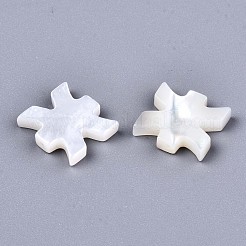 ナチュラルホワイトシェルビーズ  マザーオブパールシェルビーズ  トップドリルビーズ  星座/星座  魚座  11.5x11x2.5mm  穴：0.8mm&nbsp;SSHEL-ZX004-02E