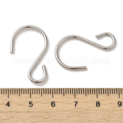 変色しない304ステンレススチールSフック留め具  ステンレス鋼色  29x17.5x1.5mm&nbsp;STAS-C085-03D-P