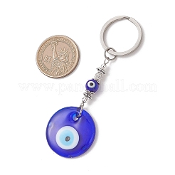 2Pcs Evil Eye Lampwork Keychains&nbsp;KEYC-JKC01454