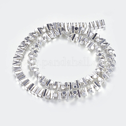 Non-magnetic Synthetic Hematite Beads Strands&nbsp;X-G-P338-24A-3x6mm-S