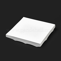 ハニカム樹脂リングオーガナイザートレイ  指輪収納用ジュエリースタンド  ホワイト  14x14x1.85cm&nbsp;ODIS-A012-04