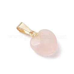 Natural Rose Quartz Pendants&nbsp;PALLOY-JF05374-01