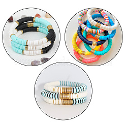DIY Heishi Bead Style Stretch Bracelets Making Kits&nbsp;DIY-JP0005-87