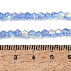 Electroplate Transparent Glass Beads Strands&nbsp;EGLA-K015-18X