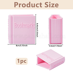 Plastic Book-shaped Bookmark Holder&nbsp;AJEW-WH0596-545A