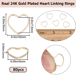 80Pcs Brass Linking Rings&nbsp;KK-BBC0008-67