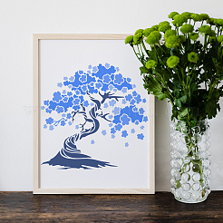 2Pcs 2 Styles PET Hollow Out Drawing Painting Stencils&nbsp;DIY-MA0003-49