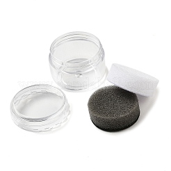 コラム プラスチック ルース ダイヤモンド ストレージ スクリュー トップ フォーム ジェム ジャー  中にスポンジが入った宝石用ディスプレイケース  透明  3x2.1cm&nbsp;CON-NH0001-03A