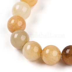 Natural Topaz Jade Beads Stretch Bracelets&nbsp;BJEW-T022-04M