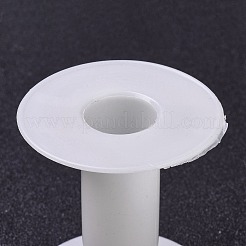 （訳あり商品）  ワイヤーのためのプラスチック製の空のスプール  スレッドボビン  ホワイト  5.9x6.55cm&nbsp;TOOL-XCP0001-37