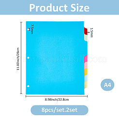 Paper Discbound Notebook Index Divider Sheets&nbsp;AJEW-WH0314-735
