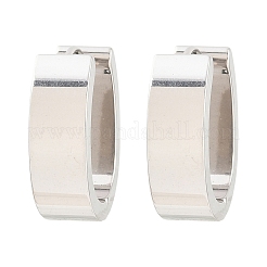 201 ステンレススチールフープピアス  オーバル  304ステンレスピン付き  ステンレス鋼色  21.5x16.5x7mm&nbsp;EJEW-T056-03P-05