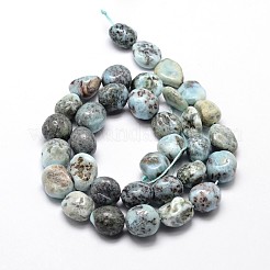 Natural Larimar Chip Beads Strands&nbsp;X-G-E271-128