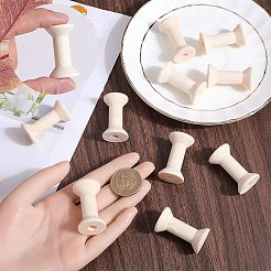 ワイヤーのための木製の空のスプール  スレッドボビン  バリーウッド  4x2.05cm  15pc&nbsp;TOOL-SC0001-59A