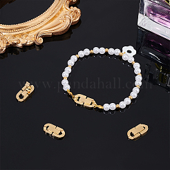 4Pcs 304 Stainless Steel Fold Over Clasps&nbsp;STAS-UN0055-31