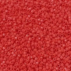 MIYUKIデリカビーズ  シリンダー  日本製シードビーズ  11/0  （db0727)不透明な朱色の赤  1.3x1.6mm  穴：0.8mm  約10000個/袋  50 G /袋&nbsp;SEED-X0054-DB0727