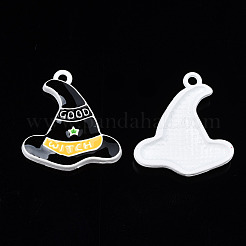 Spray Painted Alloy Enamel Pendants&nbsp;PALLOY-N055-003