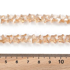 Electroplate Transparent Glass Beads Strands&nbsp;EGLA-U004-03A-PL03