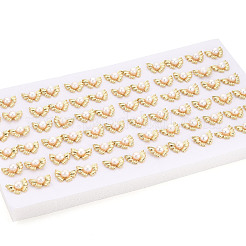 真鍮天然真珠スタッドピアス  蝶結び  18KGP本金メッキ  11.5x15.5mm&nbsp;PEAR-N020-08H