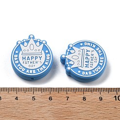 Father's Day Silicone Beads&nbsp;SIL-V006-02E