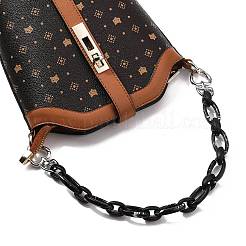 Acrylic and Spray Painted CCB Plastic Chains Bag Handles&nbsp;AJEW-BA00031-02