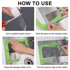 2Sets 2 Styles ABS Plastic Sink Strainers Basket & Bags&nbsp;AJEW-GA0002-76