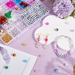 DIY Glass & CCB Plastic Beads Bracelet Making Kits&nbsp;DIY-SP0002-94