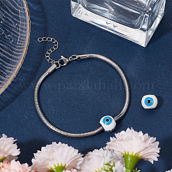 Anti-Tarnish 1Pc Rhodium Plated 925 Sterling Silver European Beads&nbsp;FIND-BBC0002-90