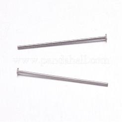 変色しにくい304ステンレススチール製フラットヘッドピン  ステンレス鋼色  25x0.7mm  ヘッド：1.8mm&nbsp;STAS-F117-58P-1.8x25